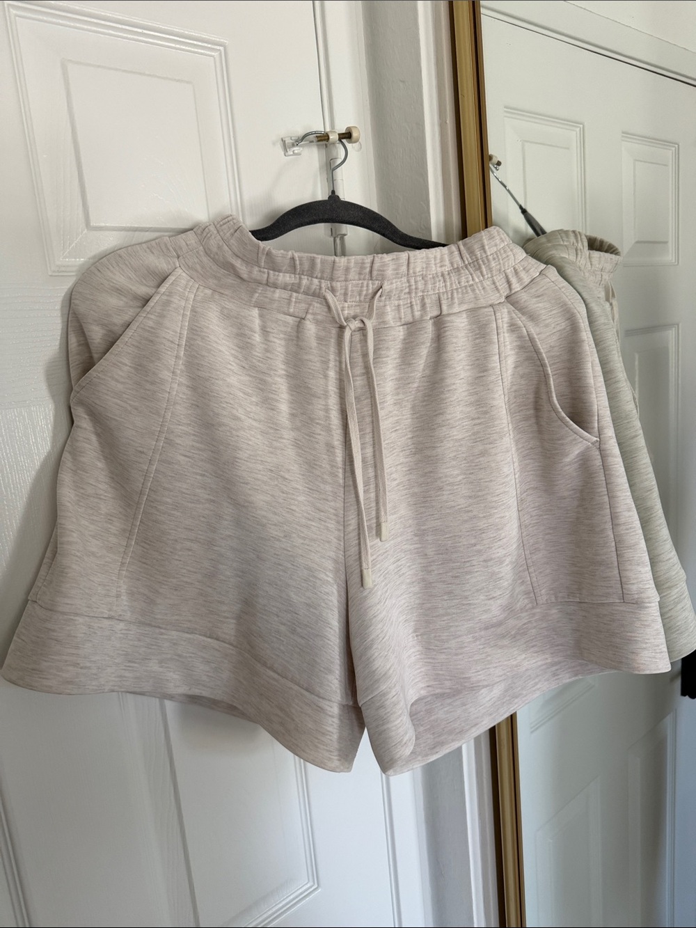 Varley Alder Short in Ivory Marl Women's Drawstring Lounge Shorts